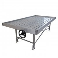 greenhouse flood rolling bench ebb and flow table with hydroponic growing tray