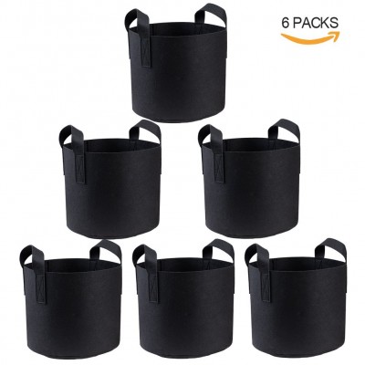 Grow Bags Heavy Duty Aeration Fabric Pots Thickened Nonwoven Fabric Pots Plant Grow Bags with Handles