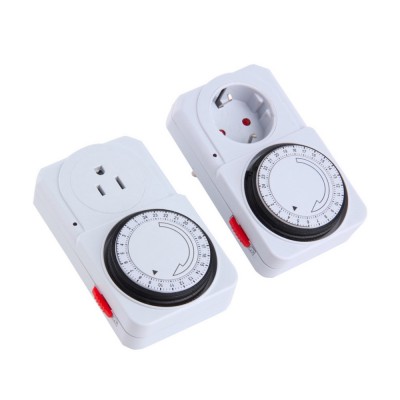 Top sale 24 Hour Programmable Mechanical Electrical Plug Program Timer Power Switch Energy Saver